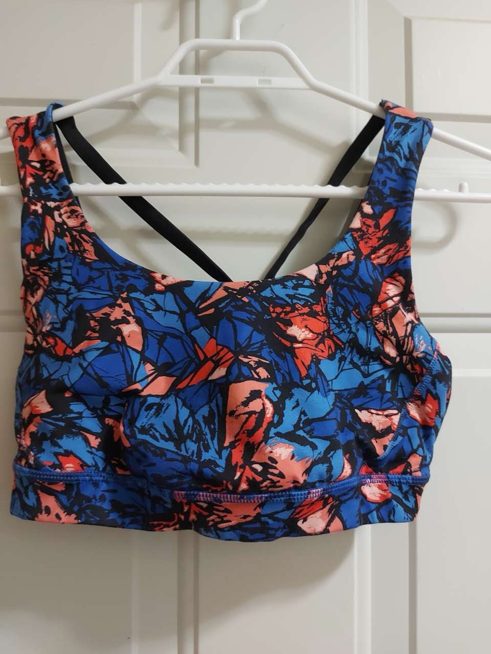 Lululemon blue and orange sports bra